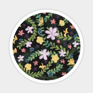 Flowers and Leaves Magnet